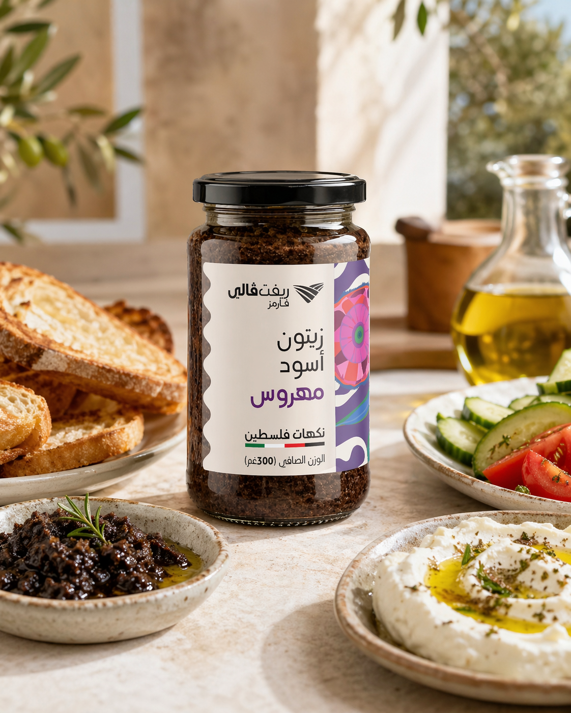 زيتون أسود مهروس (300غ)